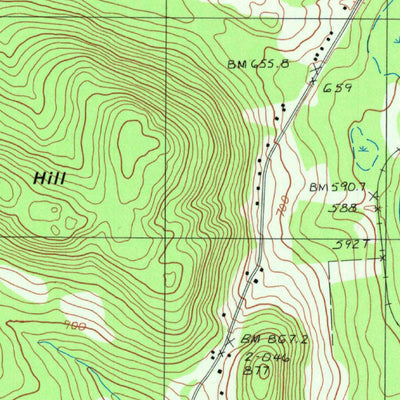 United States Geological Survey Fort Kent South, ME (1985, 24000-Scale) digital map