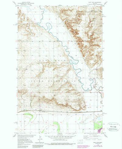 United States Geological Survey Fort Kipp, MT (1948, 24000-Scale) digital map