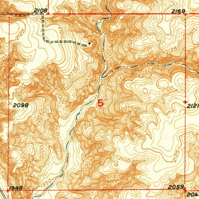 United States Geological Survey Fort Kipp, MT (1949, 24000-Scale) digital map
