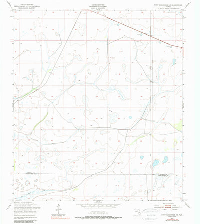 United States Geological Survey Fort Kissimmee NE, FL (1953, 24000-Scale) digital map