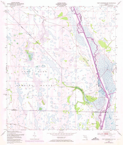 United States Geological Survey Fort Kissimmee NW, FL (1952, 24000-Scale) digital map