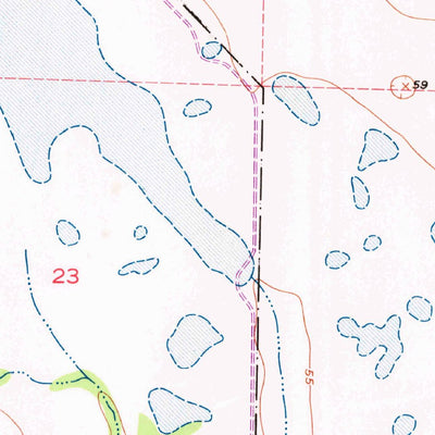United States Geological Survey Fort Kissimmee NW, FL (1952, 24000-Scale) digital map