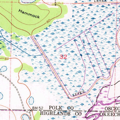 United States Geological Survey Fort Kissimmee NW, FL (1952, 24000-Scale) digital map