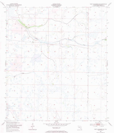 United States Geological Survey Fort Kissimmee SE, FL (1953, 24000-Scale) digital map