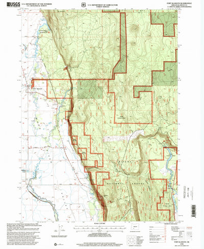 United States Geological Survey Fort Klamath, OR (1998, 24000-Scale) digital map
