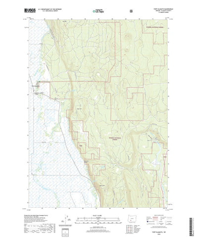United States Geological Survey Fort Klamath, OR (2020, 24000-Scale) digital map