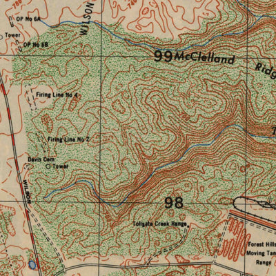 United States Geological Survey Fort Knox, KY-IN (1950, 25000-Scale) digital map