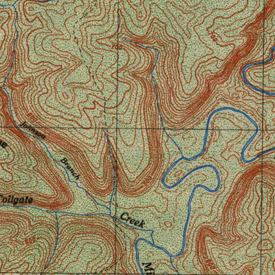 United States Geological Survey Fort Knox, KY-IN (1950, 25000-Scale) digital map