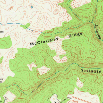 United States Geological Survey Fort Knox, KY-IN (1960, 24000-Scale) digital map