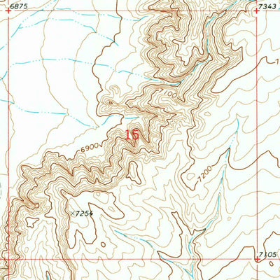 United States Geological Survey Fort La Clede, WY (1970, 24000-Scale) digital map