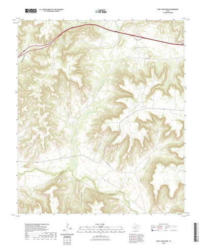 United States Geological Survey Fort Lancaster, TX (2022, 24000-Scale) digital map