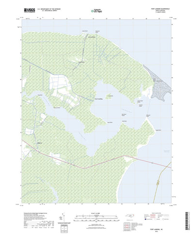 United States Geological Survey Fort Landing, NC (2022, 24000-Scale) digital map