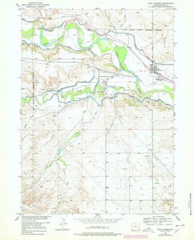 United States Geological Survey Fort Laramie, WY (1950, 24000-Scale) digital map