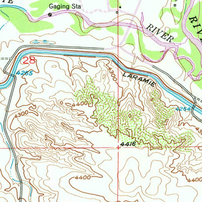 United States Geological Survey Fort Laramie, WY (1950, 24000-Scale) digital map