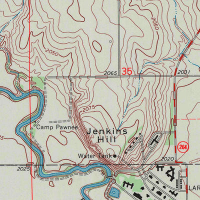 United States Geological Survey Fort Larned, KS (1970, 24000-Scale) digital map