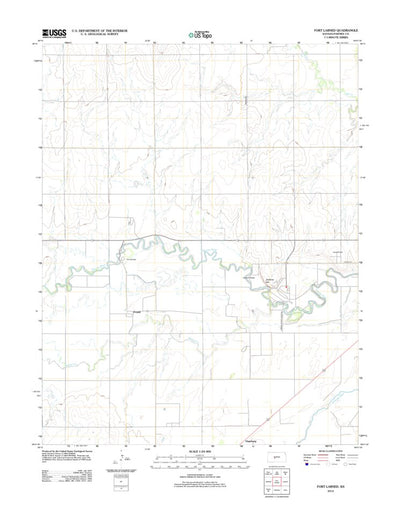 United States Geological Survey Fort Larned, KS (2012, 24000-Scale) digital map
