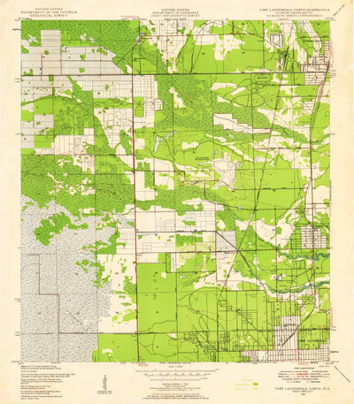 United States Geological Survey Fort Lauderdale North, FL (1945, 24000-Scale) digital map