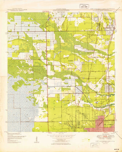 United States Geological Survey Fort Lauderdale North, FL (1949, 24000-Scale) digital map