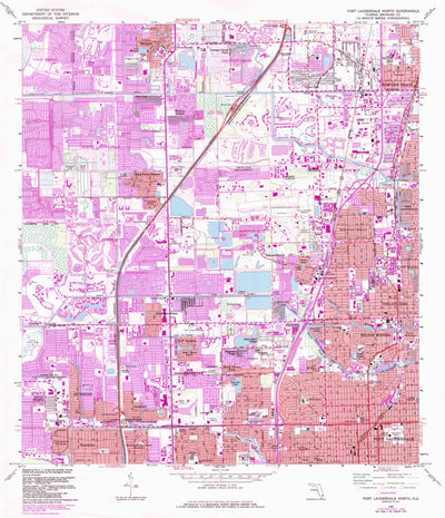 United States Geological Survey Fort Lauderdale North, FL (1962, 24000-Scale) digital map