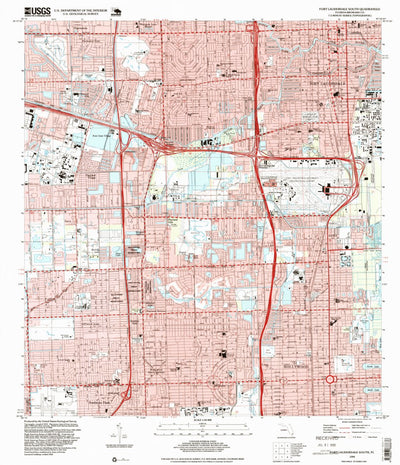United States Geological Survey Fort Lauderdale South, FL (1994, 24000-Scale) digital map