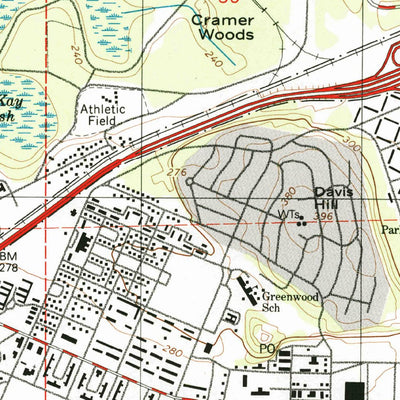 United States Geological Survey Fort Lewis, WA (1997, 24000-Scale) digital map