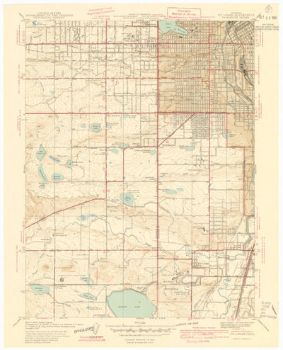 United States Geological Survey Fort Logan, CO (1941, 31680-Scale) digital map