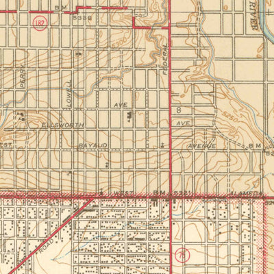 United States Geological Survey Fort Logan, CO (1941, 31680-Scale) digital map