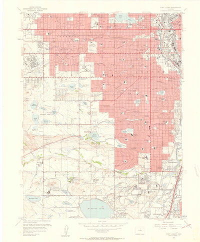 United States Geological Survey Fort Logan, CO (1957, 24000-Scale) digital map