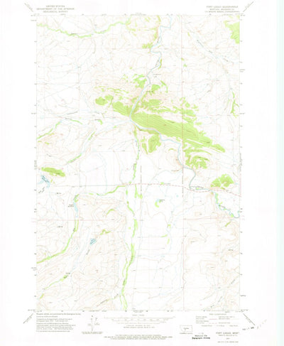 United States Geological Survey Fort Logan, MT (1971, 24000-Scale) digital map