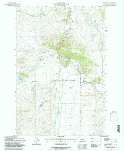 United States Geological Survey Fort Logan, MT (1995, 24000-Scale) digital map