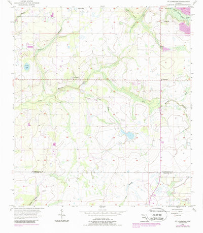 United States Geological Survey Fort Lonesome, FL (1956, 24000-Scale) digital map