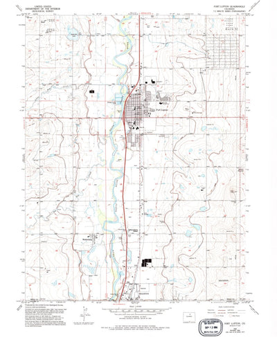 United States Geological Survey Fort Lupton, CO (1949, 24000-Scale) digital map