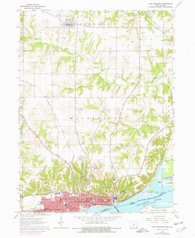 United States Geological Survey Fort Madison, IA-IL (1964, 24000-Scale) digital map