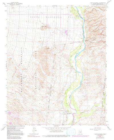 United States Geological Survey Fort Mcdowell, AZ (1964, 24000-Scale) digital map