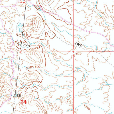 United States Geological Survey Fort Mcdowell, AZ (1964, 24000-Scale) digital map