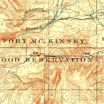 United States Geological Survey Fort Mckinney, WY (1903, 125000-Scale) digital map