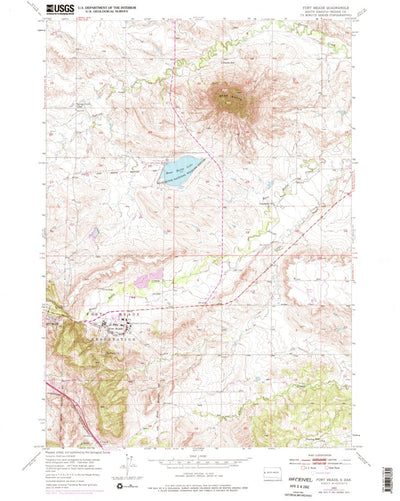 United States Geological Survey Fort Meade, SD (1953, 24000-Scale) digital map