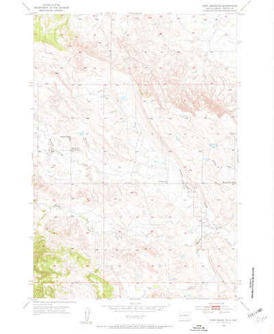 United States Geological Survey Fort Meade SE, SD (1953, 24000-Scale) digital map