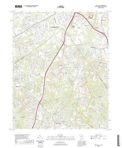 United States Geological Survey Fort Mill, SC (2020, 24000-Scale) digital map