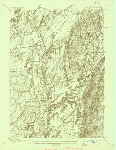 United States Geological Survey Fort Miller, NY (1935, 24000-Scale) digital map