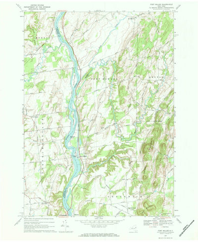United States Geological Survey Fort Miller, NY (1967, 24000-Scale) digital map