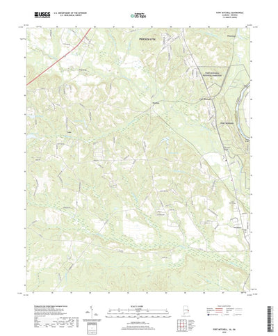 United States Geological Survey Fort Mitchell, AL (2020, 24000-Scale) digital map