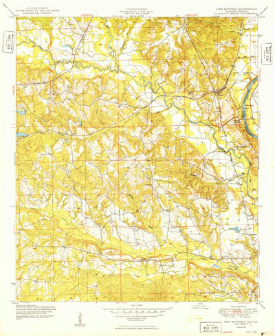 United States Geological Survey Fort Mitchell, AL-GA (1949, 24000-Scale) digital map