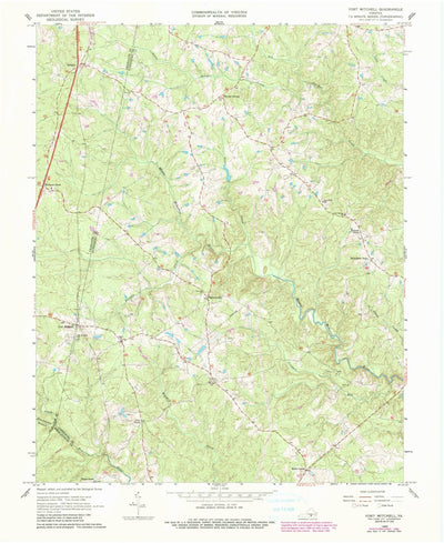 United States Geological Survey Fort Mitchell, VA (1966, 24000-Scale) digital map