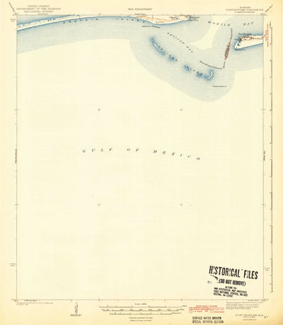 United States Geological Survey Fort Morgan, AL (1942, 62500-Scale) digital map