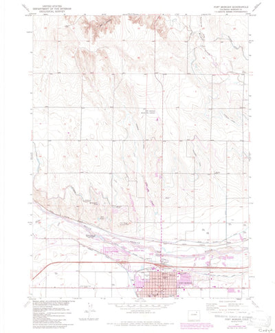 United States Geological Survey Fort Morgan, CO (1971, 24000-Scale) digital map