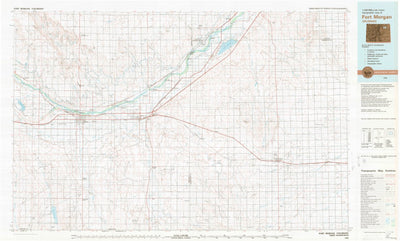 United States Geological Survey Fort Morgan, CO (1980, 100000-Scale) digital map