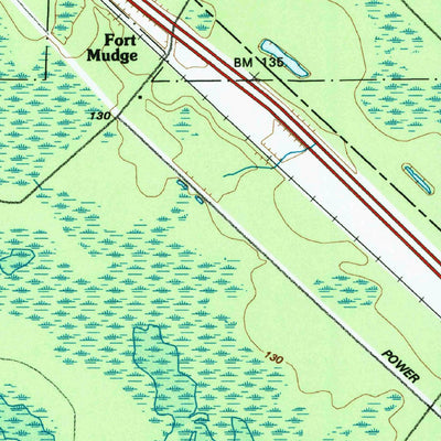 United States Geological Survey Fort Mudge, GA (1994, 24000-Scale) digital map