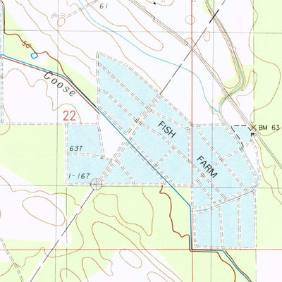 United States Geological Survey Fort Necessity, LA (1983, 24000-Scale) digital map