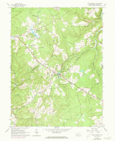 United States Geological Survey Fort Necessity, PA (1964, 24000-Scale) digital map